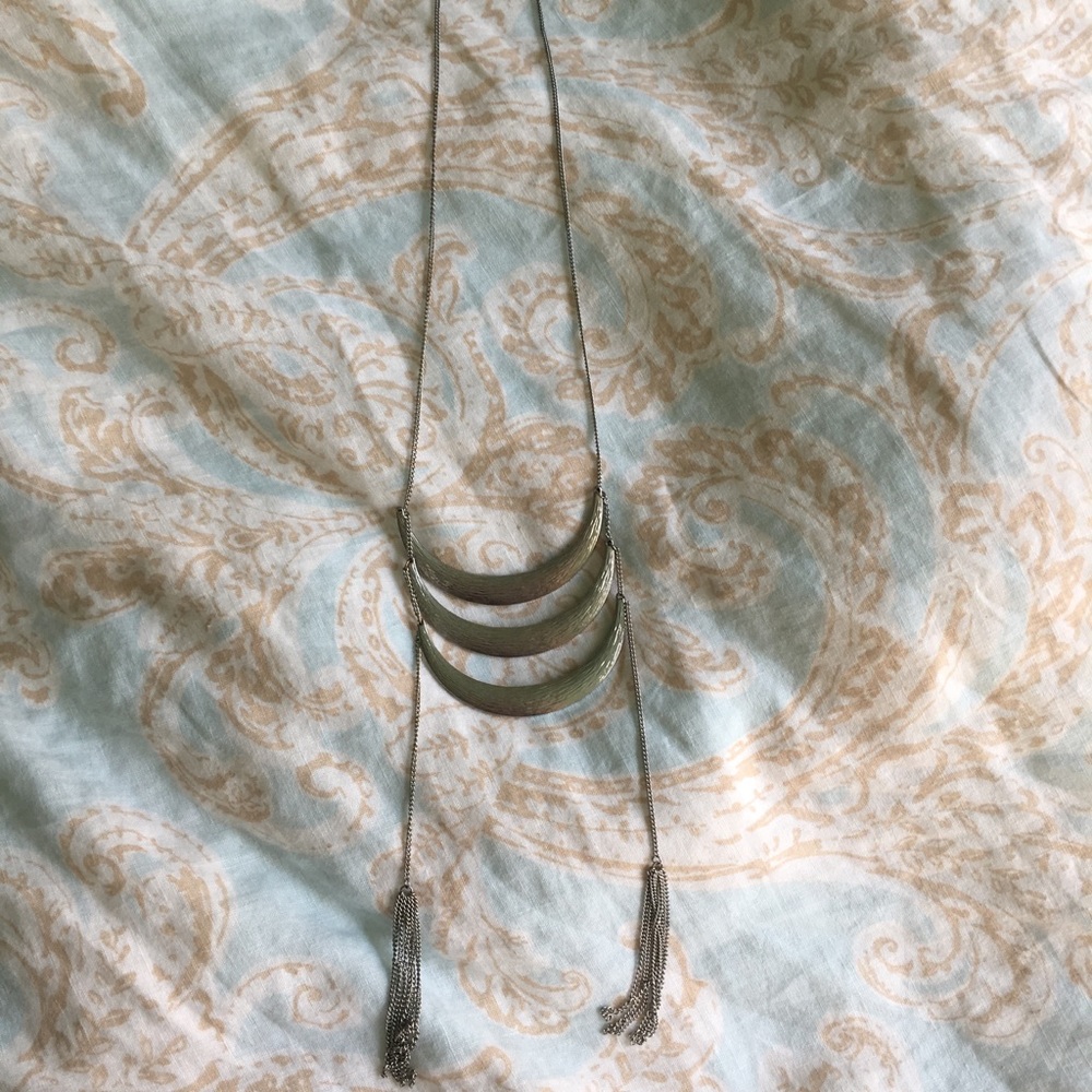 LONG SILVER NECKLACE